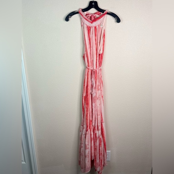 RAMY BROOK Babette Striped Silk Blend Midi Dress size M - Picture 6 of 7